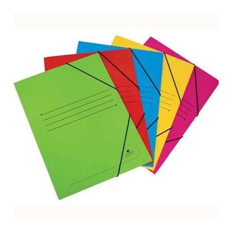 MARIOLA CARPETA CON GOMAS CARTÓN MATE 500GR SOLAPA 4º COLORES SURTIDOS