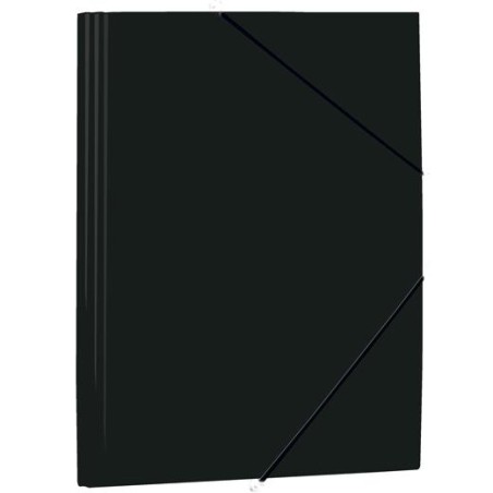 MARIOLA CARPETA CON GOMAS Y SOLAPAS FOLIO POLIPROPILENO 450 MICRAS NEGRO