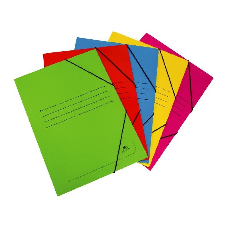 MARIOLA CARPETA CARTÓN 500 GR SOLAPA GOMAS FOLIO MATE 5 COLORES SURTIDOS -20U-