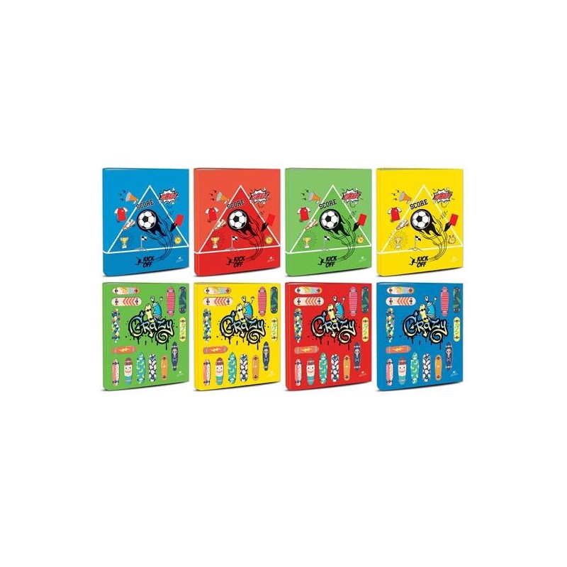 MARIOLA CARPETA ANILLAS 4 X 25MM FOLIO 2 DISEÑOS SURTIDOS DEPORTE Nº1