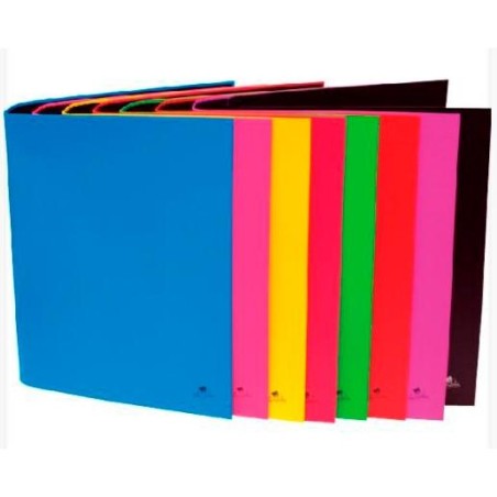 MARIOLA CARPETA ANILLAS 4 X 25MM FOLIO CARTÓN FORRADO PLASTIFICADO MATE C/SURTIDOS