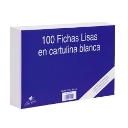 MARIOLA FICHA LISA 150X100MM CARTULINA 180GR BLANCO PAQUETE DE 100