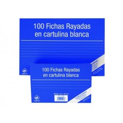 MARIOLA FICHA RAYADA 200X120MM CARTULINA 180GR BLANCO PAQUETE DE 100 Nº4