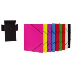 MARIOLA CARPETA CON GOMAS 3 SOLAPAS FOLIO CARTÓN FORRADO PLASTIFICADO SURTIDOS