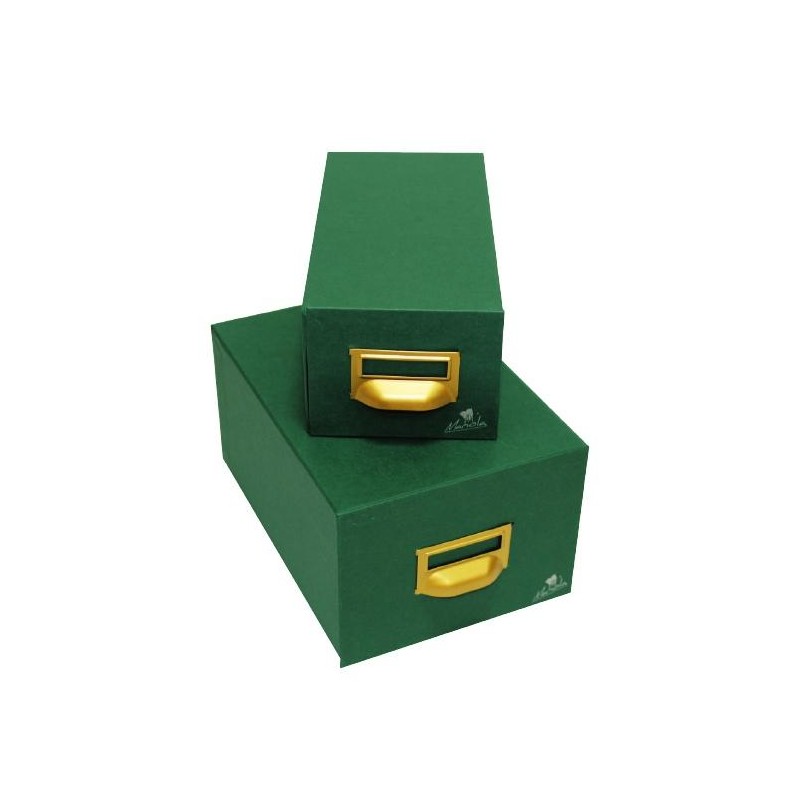 MARIOLA FICHERO CARTÓN FORRADO GELTEX 500 FICHAS DE 250X190 VERDE
