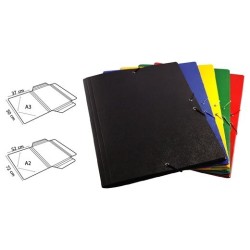 MARIOLA CARPETA A2 CARTON COMPACTO GOFRADO Nº12 GOMA SENCILLA 72X52 CM AZUL