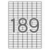 APLI ETIQUETAS ADHESIVAS 25,4X10MM INKJET/LÁSER C/ROMOS 189 X 25H BLANCO