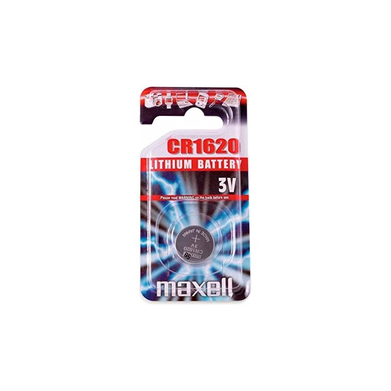 MAXELL PILAS PLANAS DE LITIO 3V - CR1620 BLISTER 1 UNIDAD