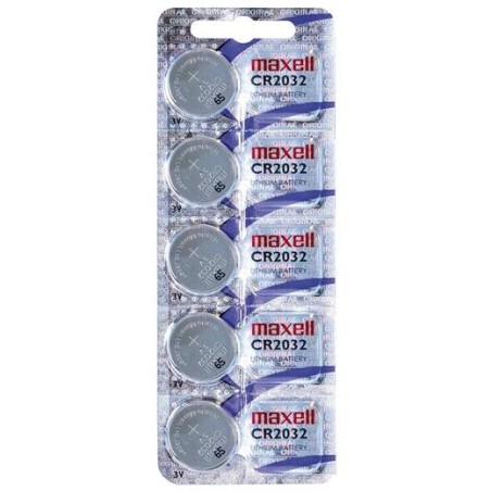 MAXELL PILAS PLANAS DE LITIO 3V - CR2032 -PACK 5-