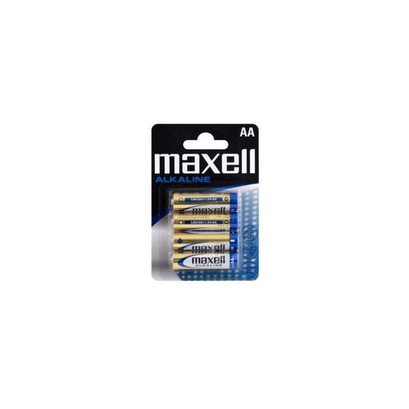 MAXELL PILAS ALCALINAS AA - LR06- PACK 4 UDS