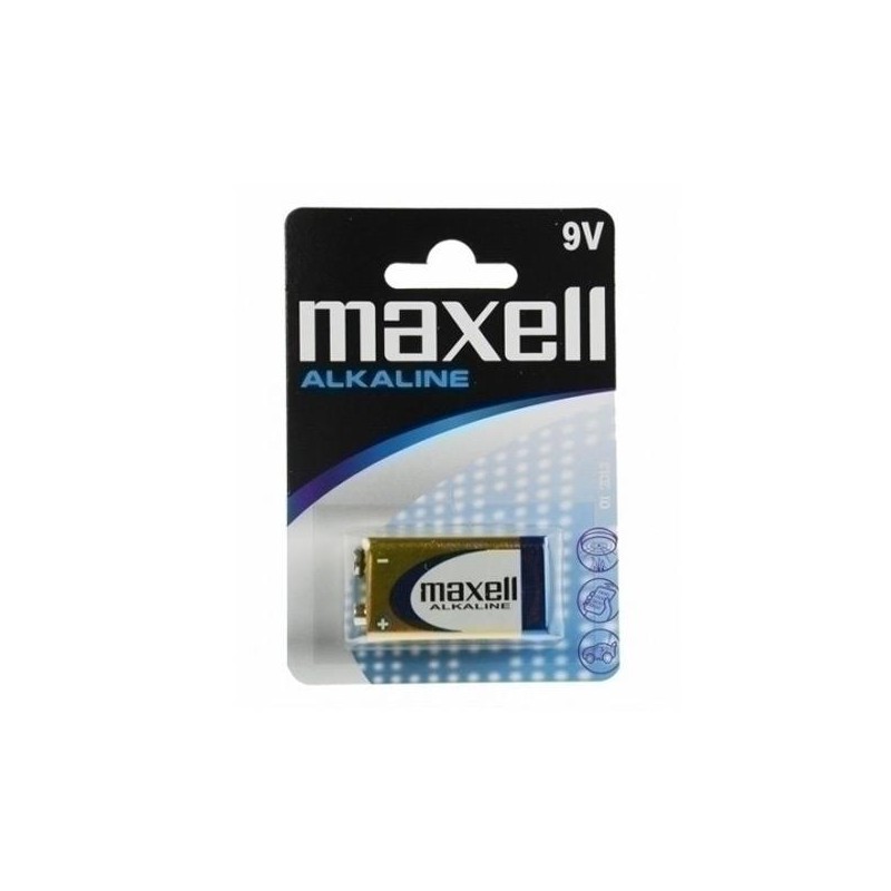 MAXELL PILAS ALCALINAS DE 9V - 6LR61- PACK 1 UD