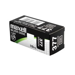 MAXELL MICRO PILAS PLANAS ÓXIDO DE PLATA 1,55V - SR626SW 377 CAJA 10U