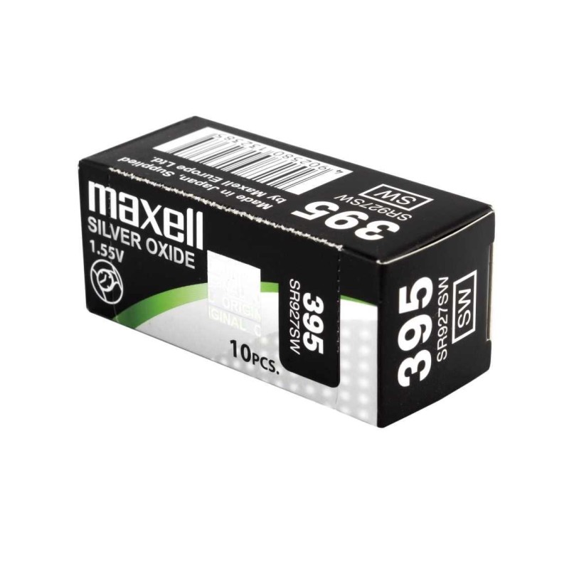 MAXELL MICRO PILAS PLANAS ÓXIDO DE PLATA 1,55V - SR0936SW 394 CAJA 10U