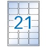 APLI ETIQUETAS ADHESIVAS 63,5X38,1MM INKJET C/ROMOS 21 X 10H TRANSPARENTE