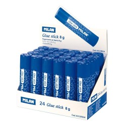 MILAN PEGAMENTO BARRA 8GR CAJA EXPOSITORA -24UD-