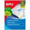 APLI ETIQUETAS ADHESIVAS 297X420MM INKJET/LÁSER C/RECTOS 1 X 100H A3 BLANCO