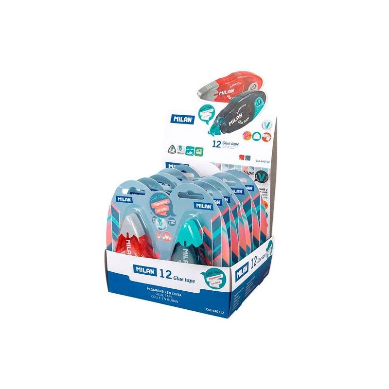 MILAN PEGAMENTO EN CINTA 8,4MM X 12M C/SURTIDOS C/12