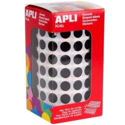 APLI GOMETS PERMANENTES REDONDOS Ø10,5MM ROLLO DE 5192 NEGRO
