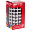 APLI GOMETS PERMANENTES REDONDOS Ø10,5MM ROLLO DE 5192 NEGRO