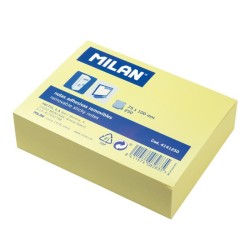 MILAN BLOC NOTAS ADHESIVAS REMOVIBLES 250H 75X100 AMARILLO CLARO