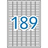 APLI ETIQUETAS ADHESIVAS 25,4X10,0MM INKJET/LÁSER C/ROMOS 189 X 20H BLANCO OPACO