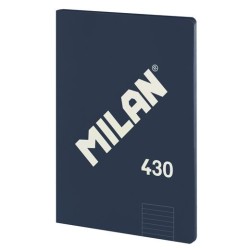 MILAN LIBRETA ENCOLADA A4 48H PAPEL 95GR 1 LÍNEA 7MM SERIE 1918 AZUL