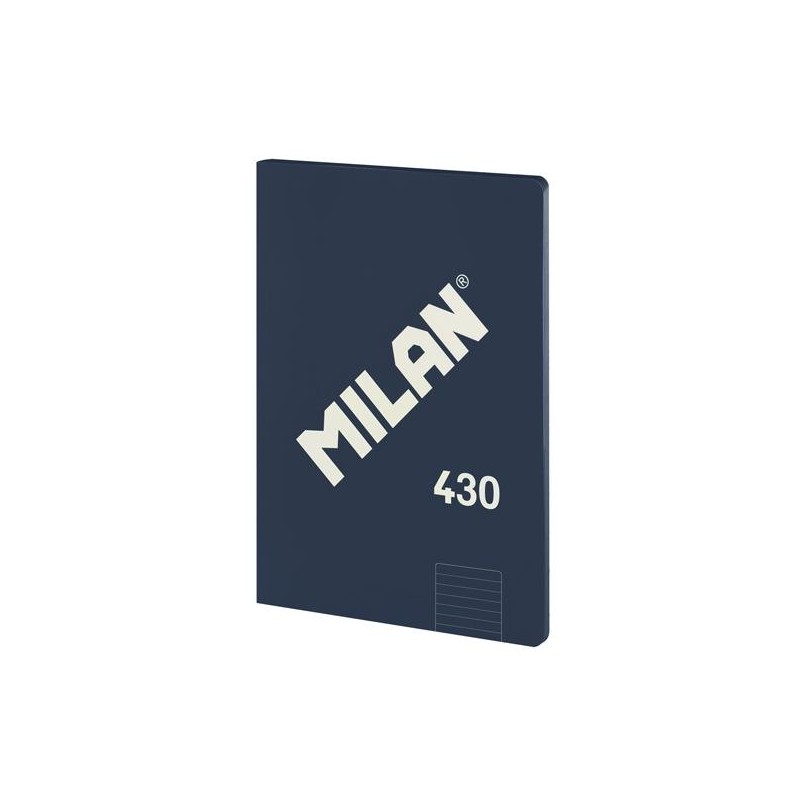 MILAN LIBRETA ENCOLADA A4 48H PAPEL 95GR 1 LÍNEA 7MM SERIE 1918 AZUL
