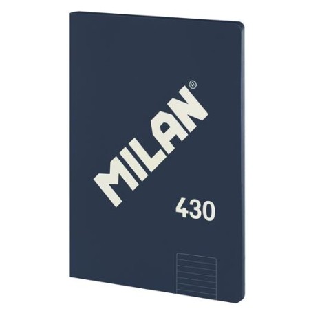 MILAN LIBRETA ENCOLADA A4 48H PAPEL 95GR 1 LÍNEA 7MM SERIE 1918 AZUL