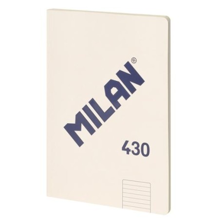 MILAN LIBRETA ENCOLADA A4 48H PAPEL 95GR 1 LÍNEA 7MM SERIE 1918 BEIGE