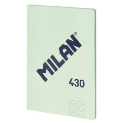 MILAN LIBRETA ENCOLADA A4 48H PAPEL 95GR 1 LÍNEA 7MM SERIE 1918 VERDE