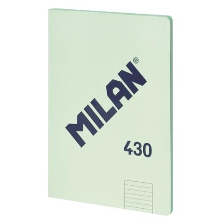 MILAN LIBRETA ENCOLADA A4 48H PAPEL 95GR 1 LÍNEA 7MM SERIE 1918 VERDE