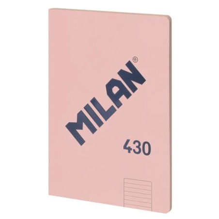 MILAN LIBRETA ENCOLADA A4 48H PAPEL 95GR 1 LÍNEA 7MM SERIE 1918 ROSA
