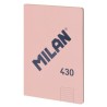 MILAN LIBRETA ENCOLADA A4 48H PAPEL 95GR 1 LÍNEA 7MM SERIE 1918 ROSA