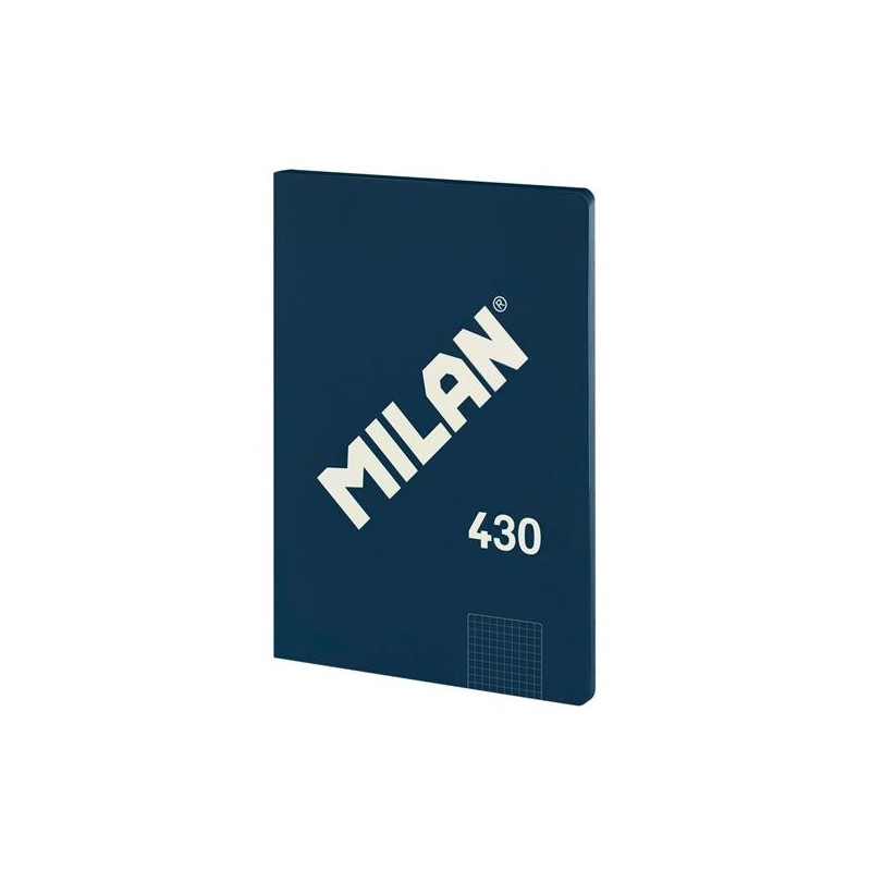 MILAN LIBRETA ENCOLADA A4 48H PAPEL 95GR CUADRICULADO SERIE 1918 AZUL