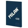 MILAN LIBRETA ENCOLADA A4 48H PAPEL 95GR CUADRICULADO SERIE 1918 AZUL