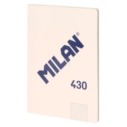 MILAN LIBRETA ENCOLADA A4 48H PAPEL 95GR CUADRICULADO SERIE 1918 BEIGE