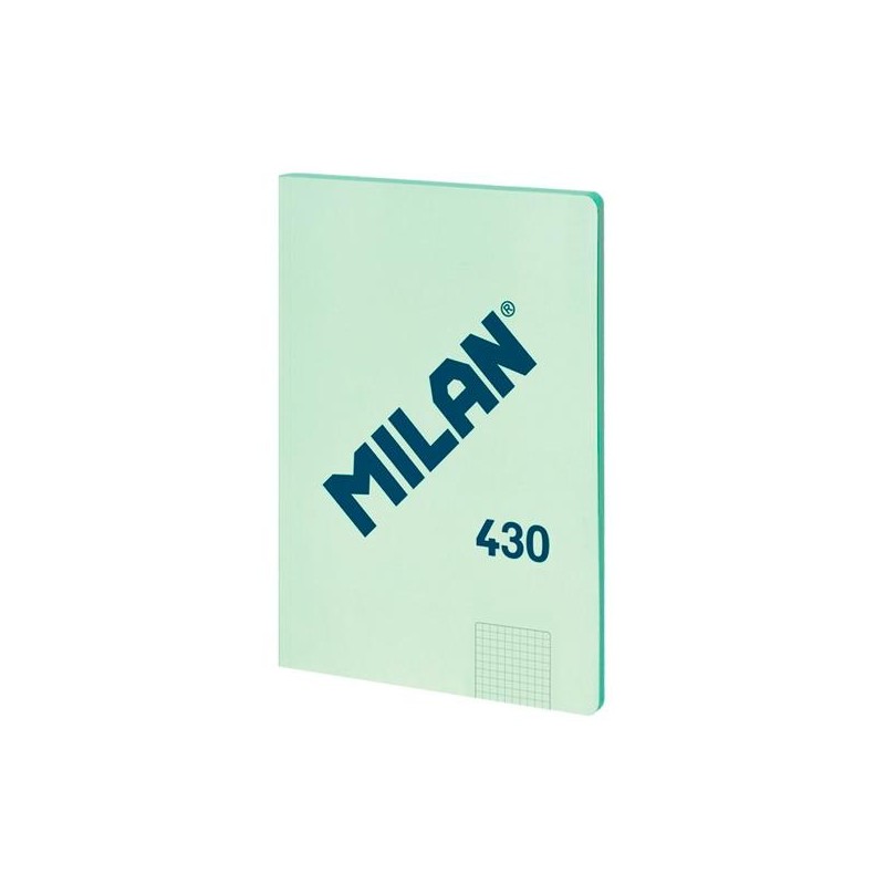 MILAN LIBRETA ENCOLADA A4 48H PAPEL 95GR CUADRICULADO SERIE 1918 VERDE