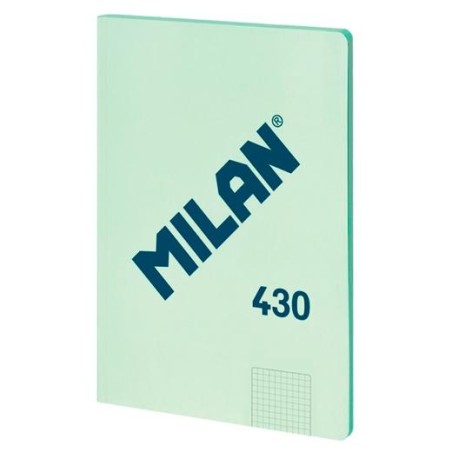 MILAN LIBRETA ENCOLADA A4 48H PAPEL 95GR CUADRICULADO SERIE 1918 VERDE