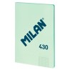 MILAN LIBRETA ENCOLADA A4 48H PAPEL 95GR CUADRICULADO SERIE 1918 VERDE