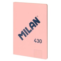 MILAN LIBRETA ENCOLADA A4 48H PAPEL 95GR CUADRICULADO SERIE 1918 ROSA
