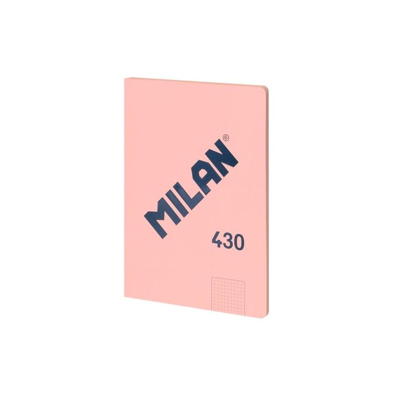 MILAN LIBRETA ENCOLADA A4 48H PAPEL 95GR CUADRICULADO SERIE 1918 ROSA