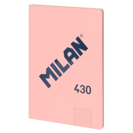 MILAN LIBRETA ENCOLADA A4 48H PAPEL 95GR CUADRICULADO SERIE 1918 ROSA