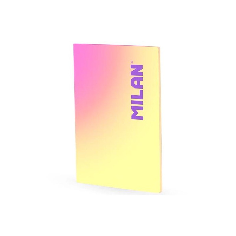 MILAN LIBRETA ENCOLADA A4 48H PAPEL 95GR CUADRICULA 5X5 COLECCIÓN SUNSET AMARILLO