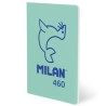 MILAN LIBRETA GRAPADA A5 24H PAPEL BLANCO 95GR LISO COLECCIÓN 460 SINCE 1918 VERDE