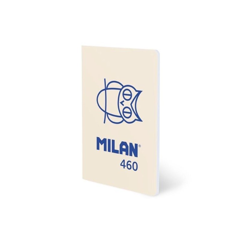 MILAN LIBRETA GRAPADA A5 24H PAPEL BLANCO 95GR LÍNEA 7MM COLECCIÓN 460 SINCE 1918 BEIGE