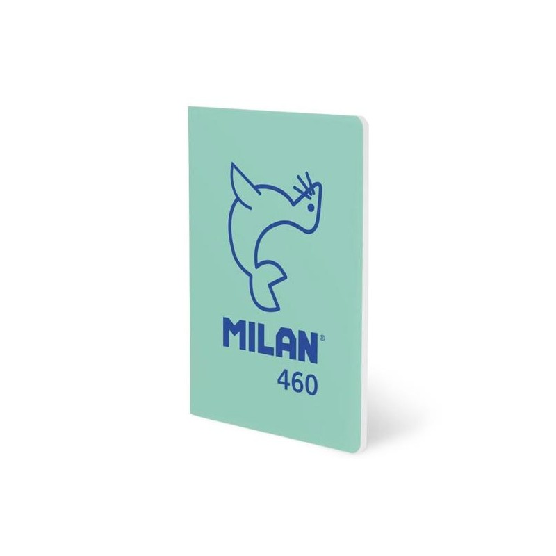 MILAN LIBRETA GRAPADA A5 24H PAPEL BLANCO 95GR LÍNEA 7MM COLECCIÓN 460 SINCE 1918 VERDE