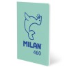 MILAN LIBRETA GRAPADA A5 24H PAPEL BLANCO 95GR LÍNEA 7MM COLECCIÓN 460 SINCE 1918 VERDE
