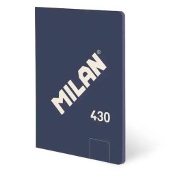 MILAN LIBRETA ENCOLADA A6 48H 95GR LISO COLECCIÓN 430 SINCE 1918 AZUL