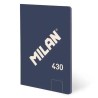 MILAN LIBRETA ENCOLADA A6 48H 95GR LISO COLECCIÓN 430 SINCE 1918 AZUL