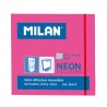 MILAN BLOC NOTAS ADHESIVAS REMOVIBLES 100H 76X76 ROSA FLUORESCENTE